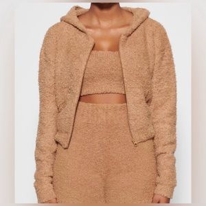 SKIMS cozy knit loungewear set S/M